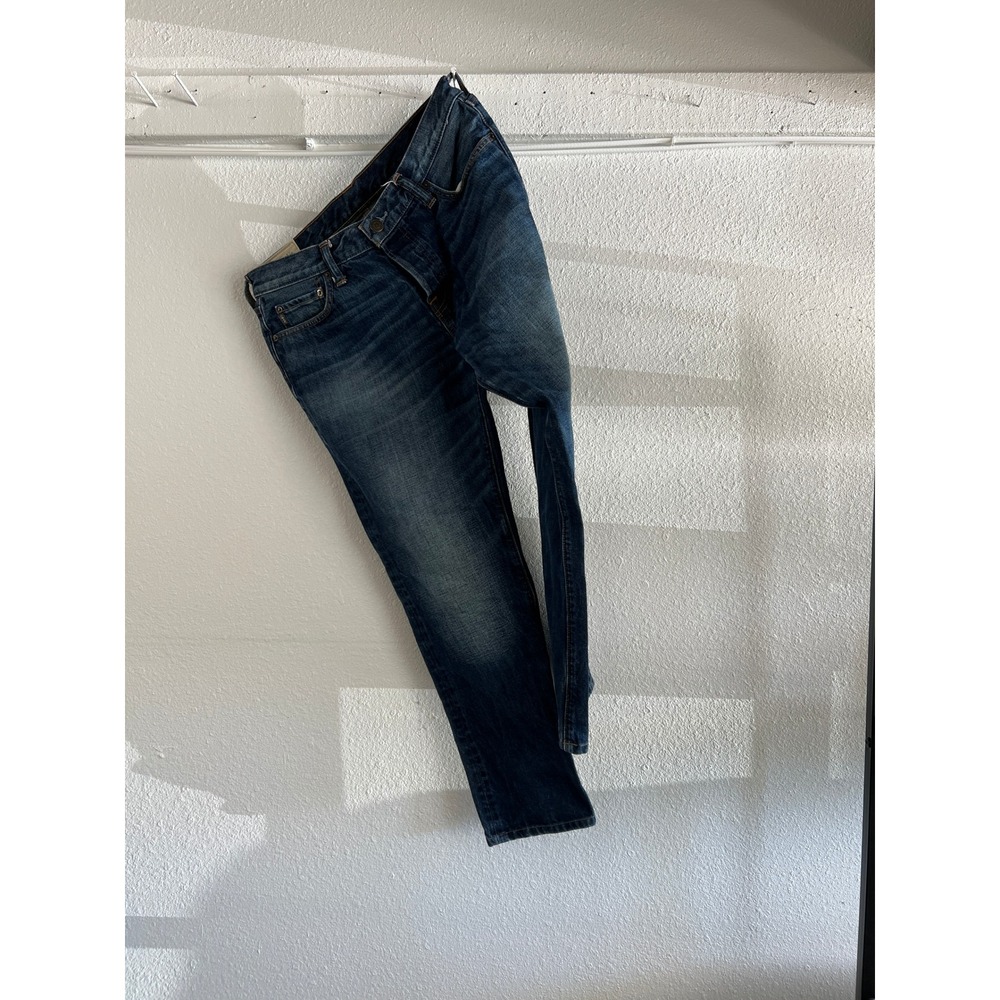 2007 VTG Abercrombie & Fitch Men's Straight Leg Dark Wash Denim Jeans Blue 34